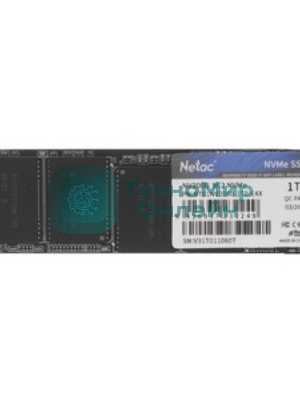Накопитель SSD Netac NV2000, 1Tb, PCIe 3.0 x4, M.2 2280, NVMe, R/W 2500/2100