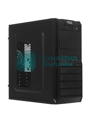 Компьютерный корпус ExeGate EX278399RUS Miditower ExeGate XP-329S Black, ATX, (XP500, Black,120мм), 2хUSB, Audio