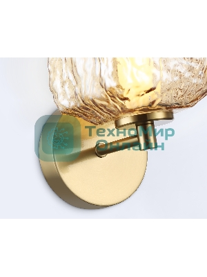 Настенный светодиодный светильник Ambrella light LH30108 SB/TI бронза/янтарь 8W 3000K 140*190*285