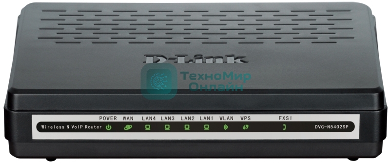 Маршрутизатор беспроводной D-Link DVG-N5402SP/1S/C1A 10/100BASE-TX черный