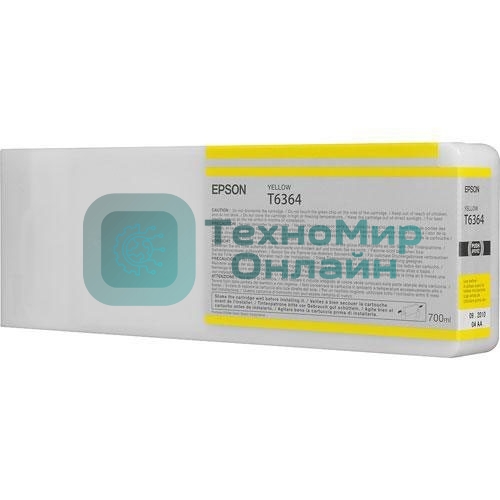 Картридж струйный Epson C13T636400 желтый (700 мл) для Stylus 7700, 7890, 7900, 9700, 9890, 9900, WT7900