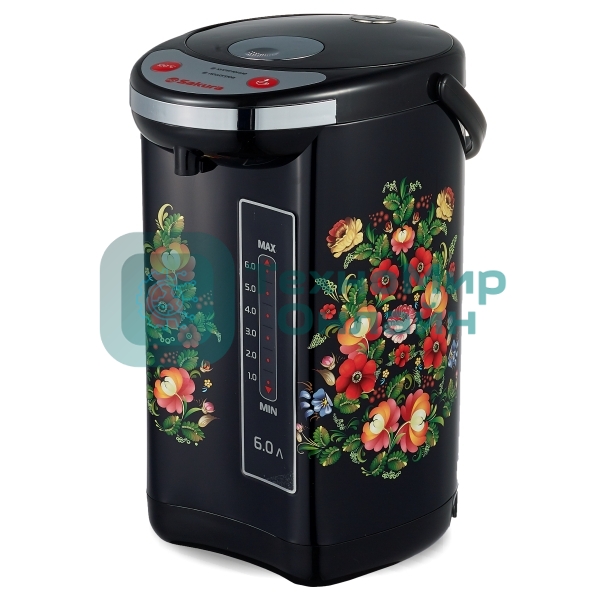 Термопот Sakura SA-316BF 6,0л метал/черн