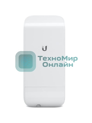 Точка доступа Ubiquiti LocoM2(EU) Wi-Fi и AirMAX. 802.11g/n, интегрированная антенна 8 дБ (45°*45°),10/100 RJ45 Ethernet