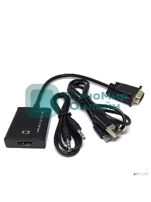Конвертер Espada VGA + 3,5мм audio jack to HDMI, HCV0201 (44083)