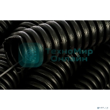 Труба гофрированная ПНД безгалогенная (HF) черная с/з д16 (100м/5500м уп/пал) PR.021651 Строитель