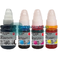 Чернила Cactus CS-GI-490SET (1х135 мл, 3х70 мл) голубой/пурпурный/желтый/черный набор 4x345мл для Canon PIXMA G1400/G1410/G1411/G2400/G2410/G2411/G3400/G3410/G3411/G4400/G4410/G4411