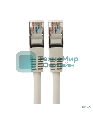 Пaтч-корд F/UTP Rexant, cat. 5e, RJ45-RJ45, экранированный, 24AWG, LSZH, серый, 3м