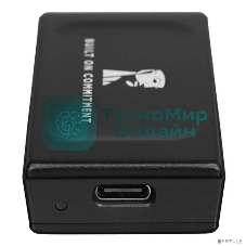 Внешний SSD Kingston Portable SSD 1TB External XS1000 BOC, Type-C/A, USB 3.2 Gen 2, R/W 1050/1000MB/s, 70x33x14мм, 69g., Black (60 мес)