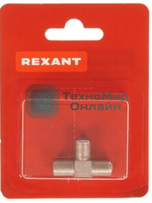 Переходник антенный Rexant, (гнездо F - гнездо F), бочка, (1 шт.)