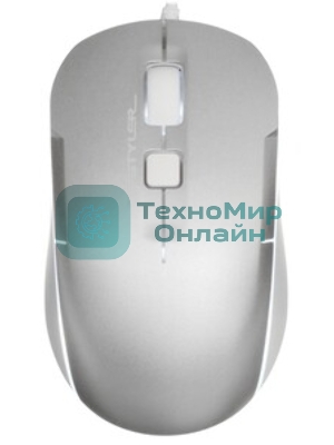 Мышь проводная A4Tech Fstyler FM26 бежевый/коричневый, 1600 dpi, USB, кнопки - 4