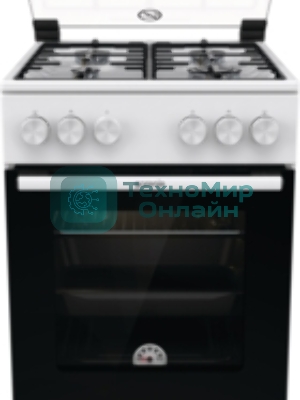 Плита газовая Gorenje GG5A10WH белый, конфорок 4 газовых, духовка 70 л, 50 см x 85 см x 59.4 см