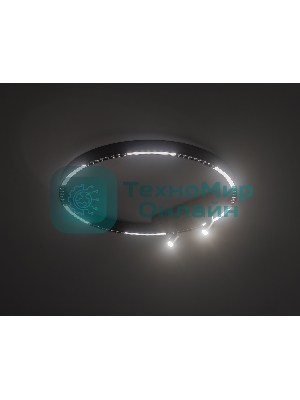 Потолочный светодиодный светильник Ambrella light FL5808/1+2 BK черный 40W 3000K/4200K/6400K D600*95 (без ПДУ)