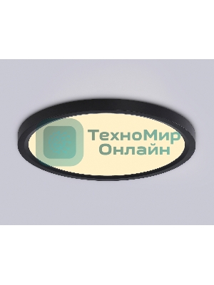 Светильник светодиодный ультратонкий Ambrella light FZ1906 BK черный IP54 26W 3000K-6500K CCT-переключатель D370*25 (Без ПДУ)