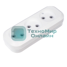 Колодка Rexant 3 гнезда без заземления