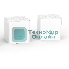 МаршрутизаторTenda nova MW3 (2 роутера) АС1200 Двухдиапазонная Wi-Fi Mesh система, 2 порта fast ethernet RJ45