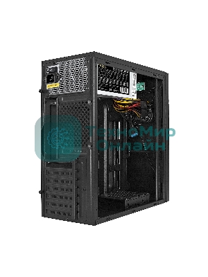 Компьютерный корпус Miditower ExeGate XP-333U-UNS400 (ATX, БП UNS400 с вент. 12см, 1хUSB/2хUSB 3.0, аудио, черный)