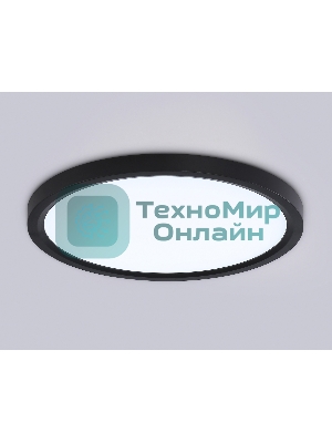 Светильник светодиодный ультратонкий Ambrella light FZ1906 BK черный IP54 26W 3000K-6500K CCT-переключатель D370*25 (Без ПДУ)