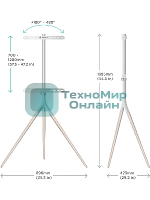 Стойка для ТВ и сенсорных панелей ONKRON TS1220 32