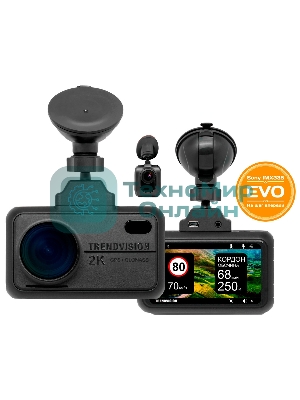 Видеорегистратор TrendVision TDR-721S EVO PRO, 2304x1296, 3
