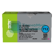 Картридж струйный Cactus CS-3ED68A 712 пурпурный (29 мл) для HP DJ T230/630