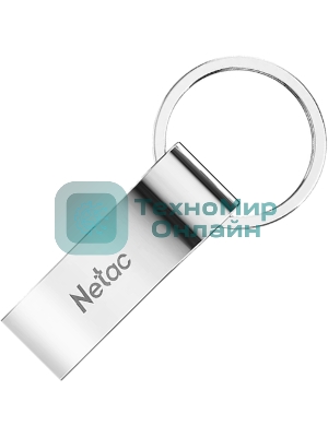 Флешка USB Netac U275 (NT03U275N-016G-20SL), 16Gb, USB 2.0, R/W 50/40, серебристый