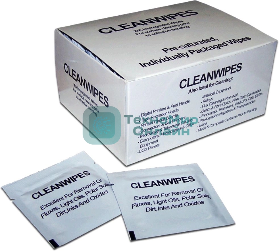 Салфетки LANMASTER безворсовые, спиртовые, 50 шт. (LAN-FT-CL/WPH)