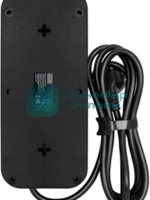 Сетевой фильтр Powercom SP-01 USB2A1CW 3,0М 3.0 м, 4 розетки, белый/серый, коробка