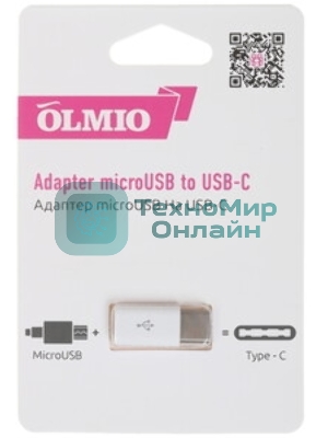 Адаптер microUSB to USB-C OLMIO