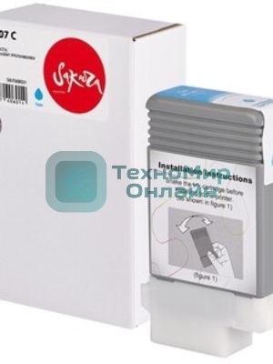Картридж струйный Sakura 0896B001 (PFI-102C) для Canon, голубой, 130 мл.