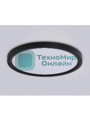 Светильник светодиодный ультратонкий Ambrella light FZ1906 BK черный IP54 26W 3000K-6500K CCT-переключатель D370*25 (Без ПДУ)