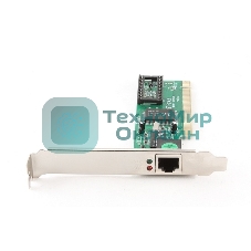 Сетевой адаптер Ethernet Gembird NIC-R1 100/10, PCI, чипсет RTL8139C