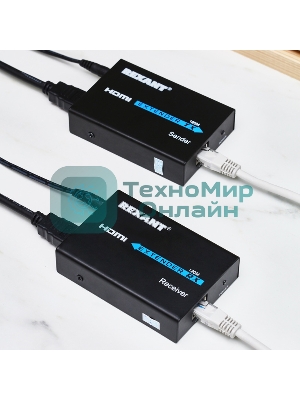 Удлинитель HDMI по витой паре RJ-45(8P-8C) кат. 5е/6 120 м Rexant