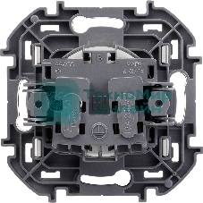 Розетка 2К 16А 250 В алюминий