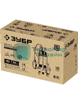 Насос ЗУБР НПФ-450-Р фекальный с режущим механизмом, 450 Вт