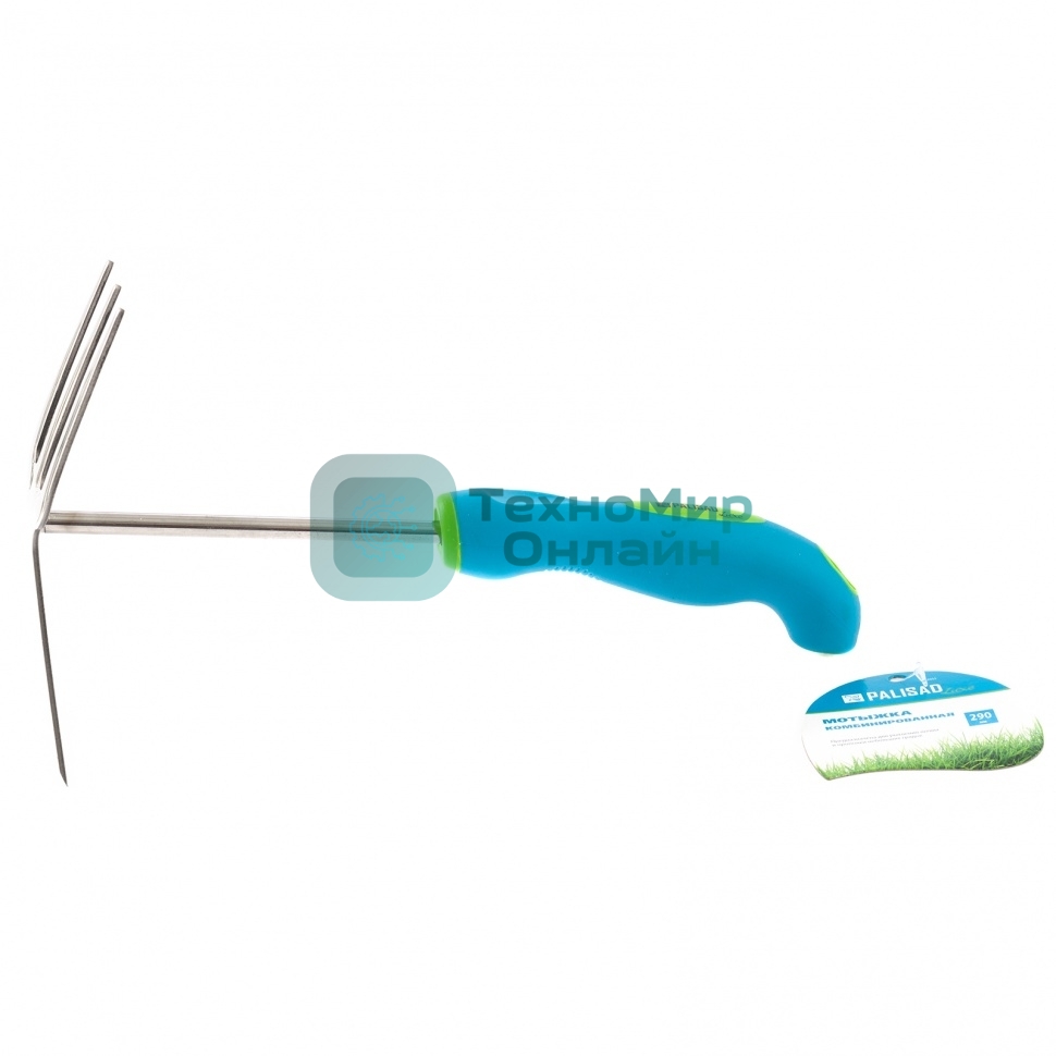 Мотыжка комбинированная Palisad PREMIUM PLUS 70х290 мм, нерж. сталь, двухкомпонентная рукоятка