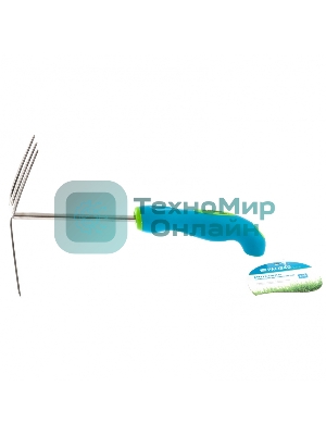 Мотыжка комбинированная Palisad PREMIUM PLUS 70х290 мм, нерж. сталь, двухкомпонентная рукоятка