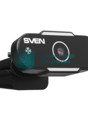 Веб-камера SVEN IC-915 1280x720, 30 кадр/с, USB Type-A, микрофон, шторка приватности, универсальное крепление