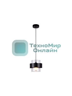 Светильник Ambrella light TR3646 BK/CL черный/прозрачный E27 max 40W D180*950