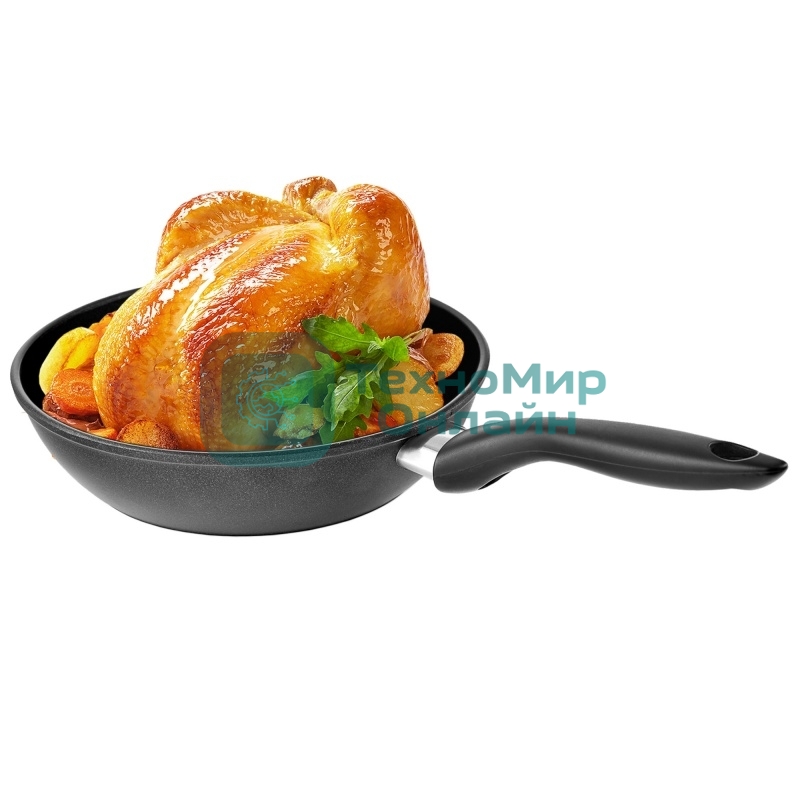 Сковорода Великие Реки Жар-24У литая универсальная 24 см