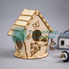 Доска для выжигания Rexant, Кормушка для птиц, 3D модель, 1 шт., пакет