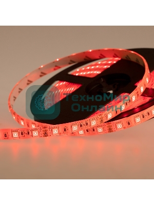 Лента светодиодная силикон, 10 мм, IP65, SMD 5050, 60 LED/m, 12 V, цвет свечения RGb