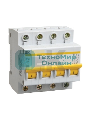 Выключатель автоматический модульный 4п C 32А 4.5кА ВА47-29 IEK MVA20-4-032-C