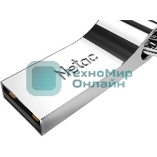 Флешка USB Netac U275 (NT03U275N-016G-20SL), 16Gb, USB 2.0, R/W 50/40, серебристый