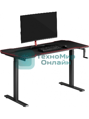 Стол компьютерный Cactus CS-MDL-BK столешница МДФ, черный