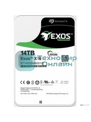 Жесткий диск SEAGATE SATA 14TB 7200RPM 6GB/S 256MB ST14000NM001G