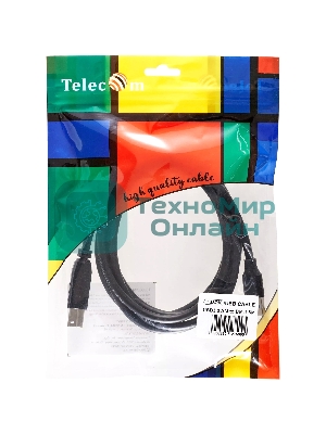 Кабель соединительный Telecom TUS710-1.8M USB3.0 Am/Bm 1,8m