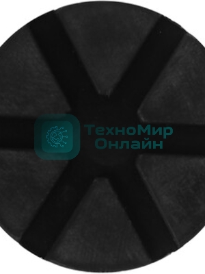 Опора резиновая Matrix для подкатного домкрата универсальная d=89 мм d=60 мм h=35 мм
