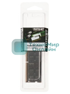 Оперативная память Patriot Signature, DDR4, 32GB (1x32 GB), 3200 MHz, CL22, SO-DIMM