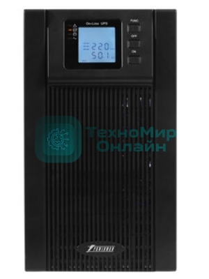 Источник бесперебойного питания Powerman Online 3000VA/2400W, 220V, Tower, Out: 3xShuko, черный*Online3000