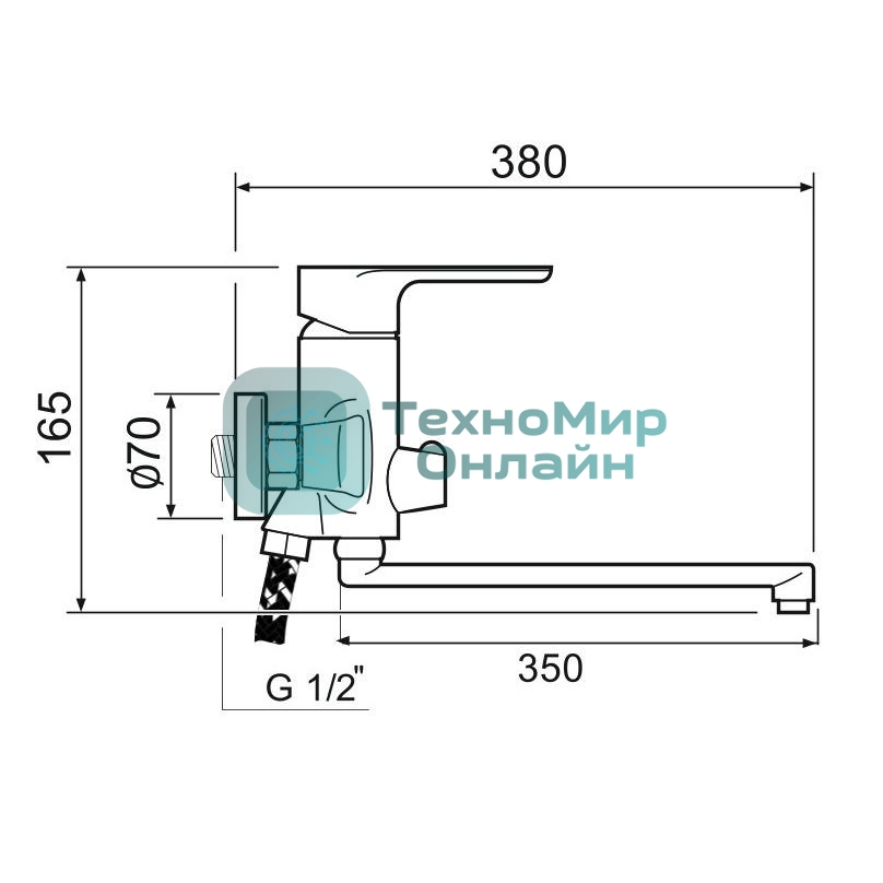 Смеситель для ванны SL133-006E SL133-006E